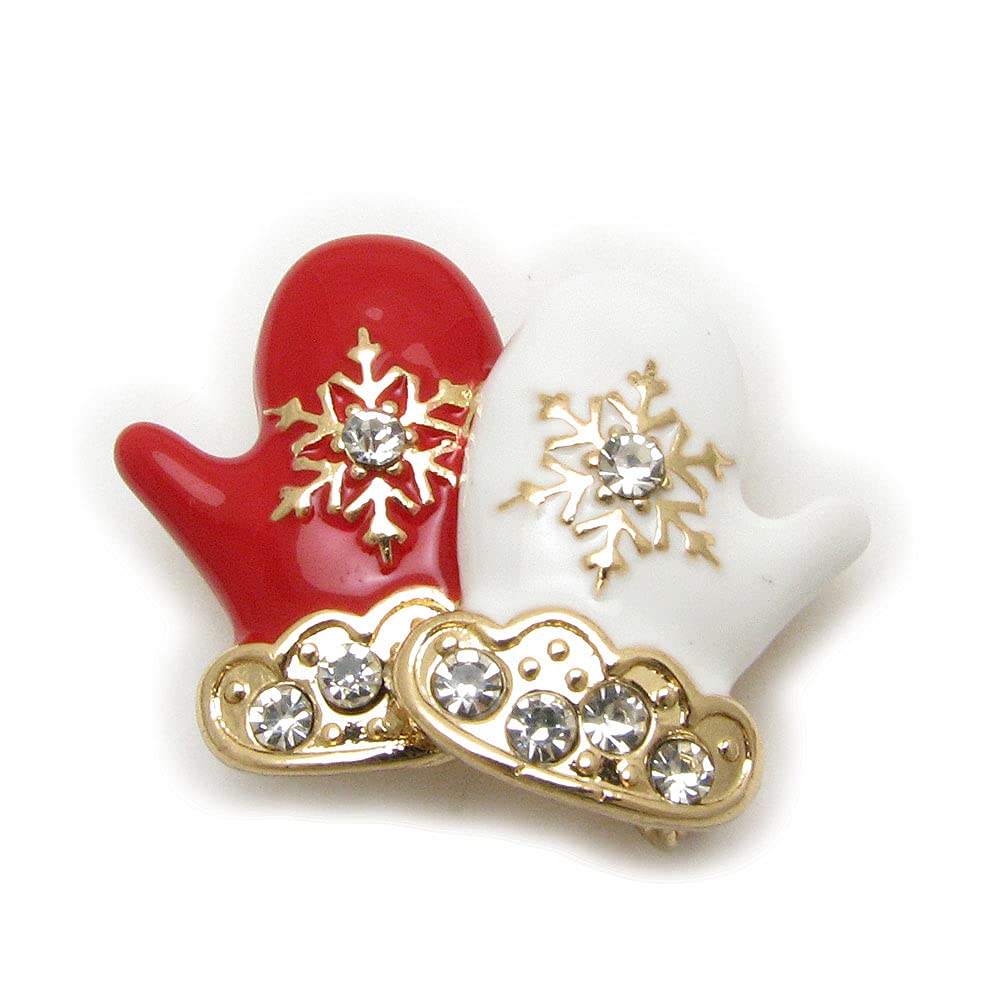

Brooch for Women Christmas Tree Gloves Snowflake Snow Crystal CES10033 Men s (Gloves)