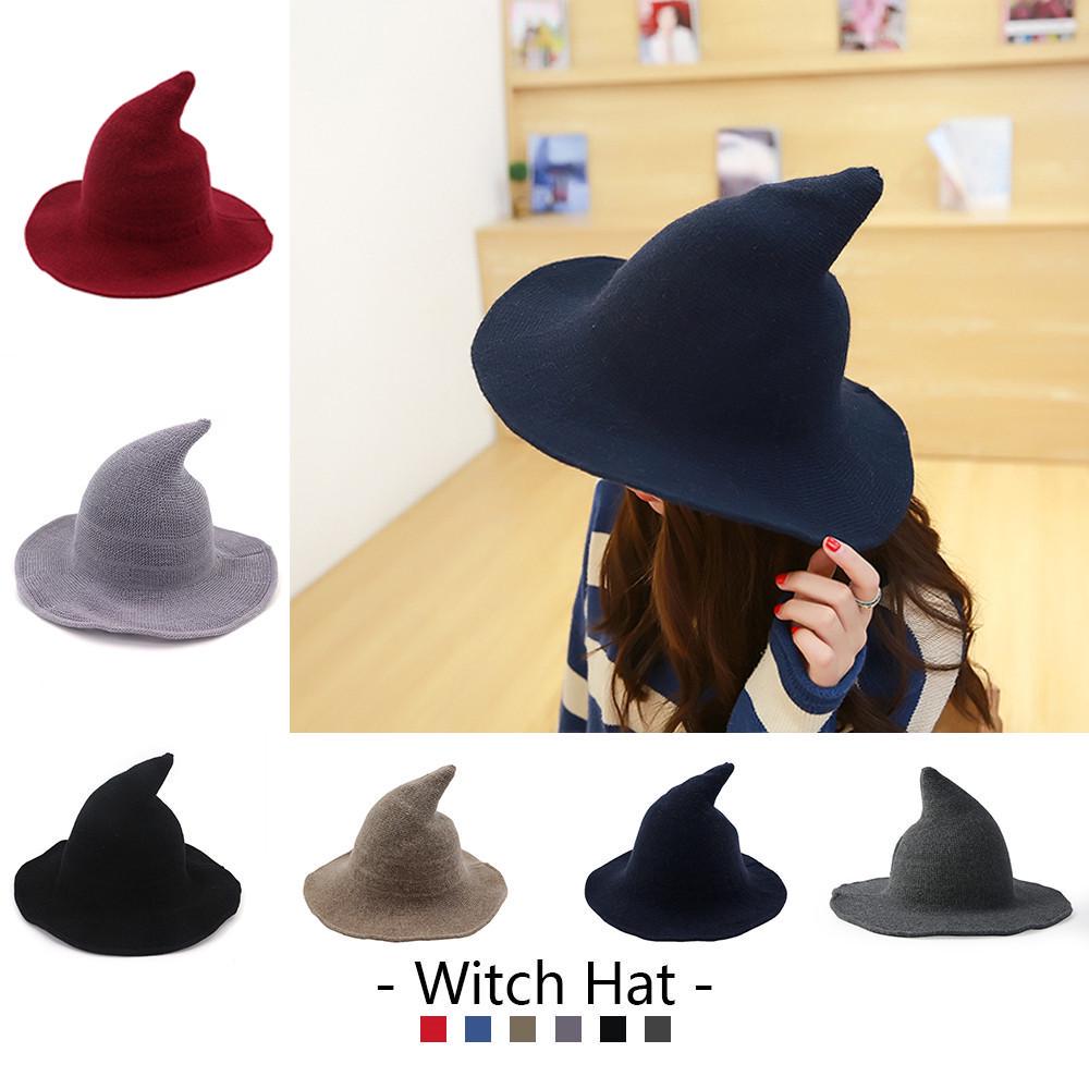 Modern Witch Hat Made From High Quality Sheep Wool Halloween - Foto 9