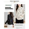 2026 Nuovo Top alla Moda ed Elegante per la Primavera, Camicia Versatile in Chiffon a Maniche Lunghe con Pois Neri