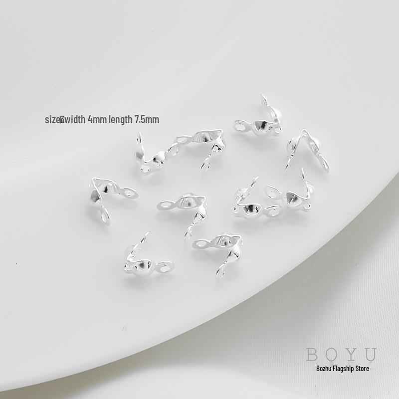 14K Gold Positionierverschluss Schließe Clip für DIY Perlenkette - Farbbeständige Perlenendkappe