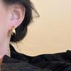 Silver needle flash zircon earrings, women's exquisite temperament stud earrings, spring and summer earrings.