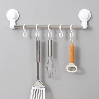 8pcs Portable Hanging Hooks Multifunctional Railing Hooks Organizer Kitchen Hanger Home Accessories
