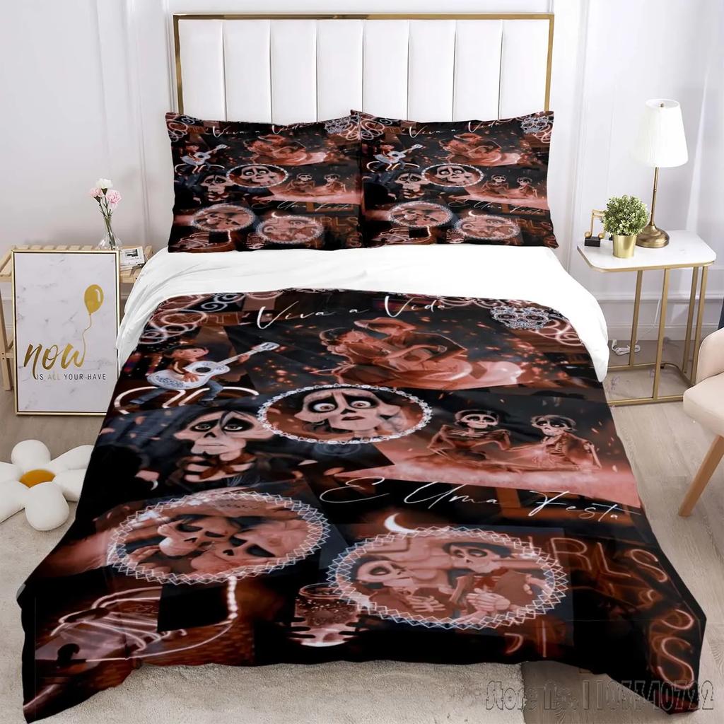 Wzór Coco Miguel Zestaw Poszewki na Kołdrę HD Poszwa na Kołdrę dla Dzieci Zestawy Pościeli Pościel Dekoracja Sypialni