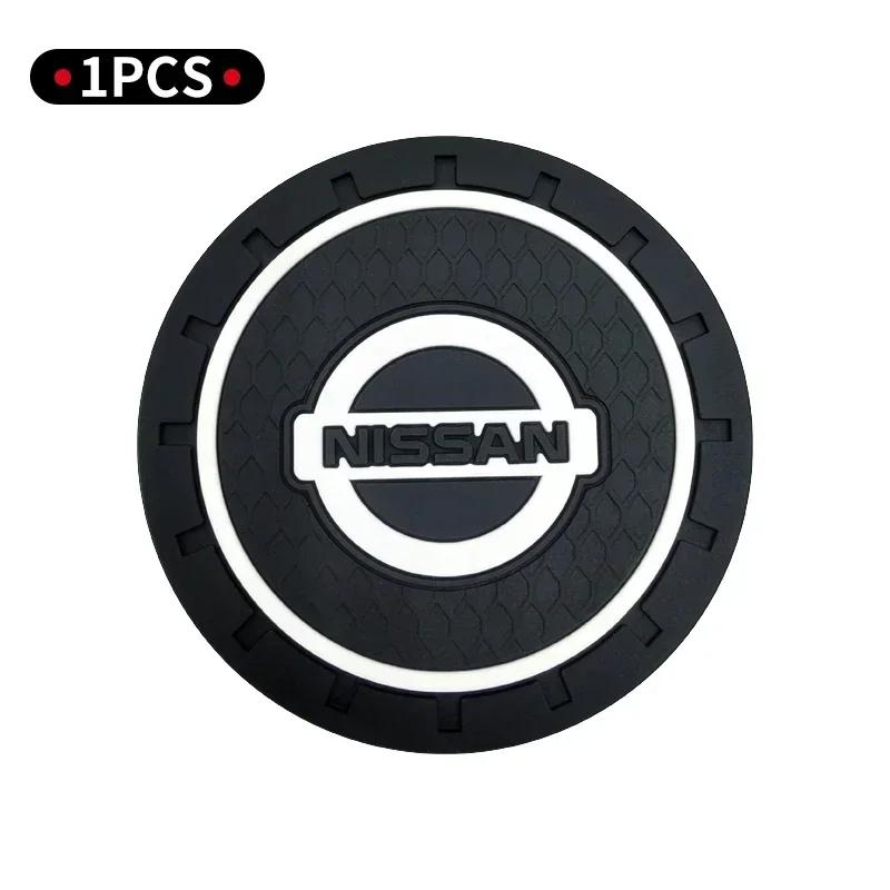 

2025 Hot New 2pcs Car Coaster Water Cup Slot Non-Slip Mat Pad Silicone For Nissan J10 X-Trail Qashqai Juke Leaf Micra NOTE Patro