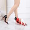 Fashion European And American Nightclubs Dressing Dance High Heels Women's Thin Heels Black Bed Pointed Toe French Single Shoes Women