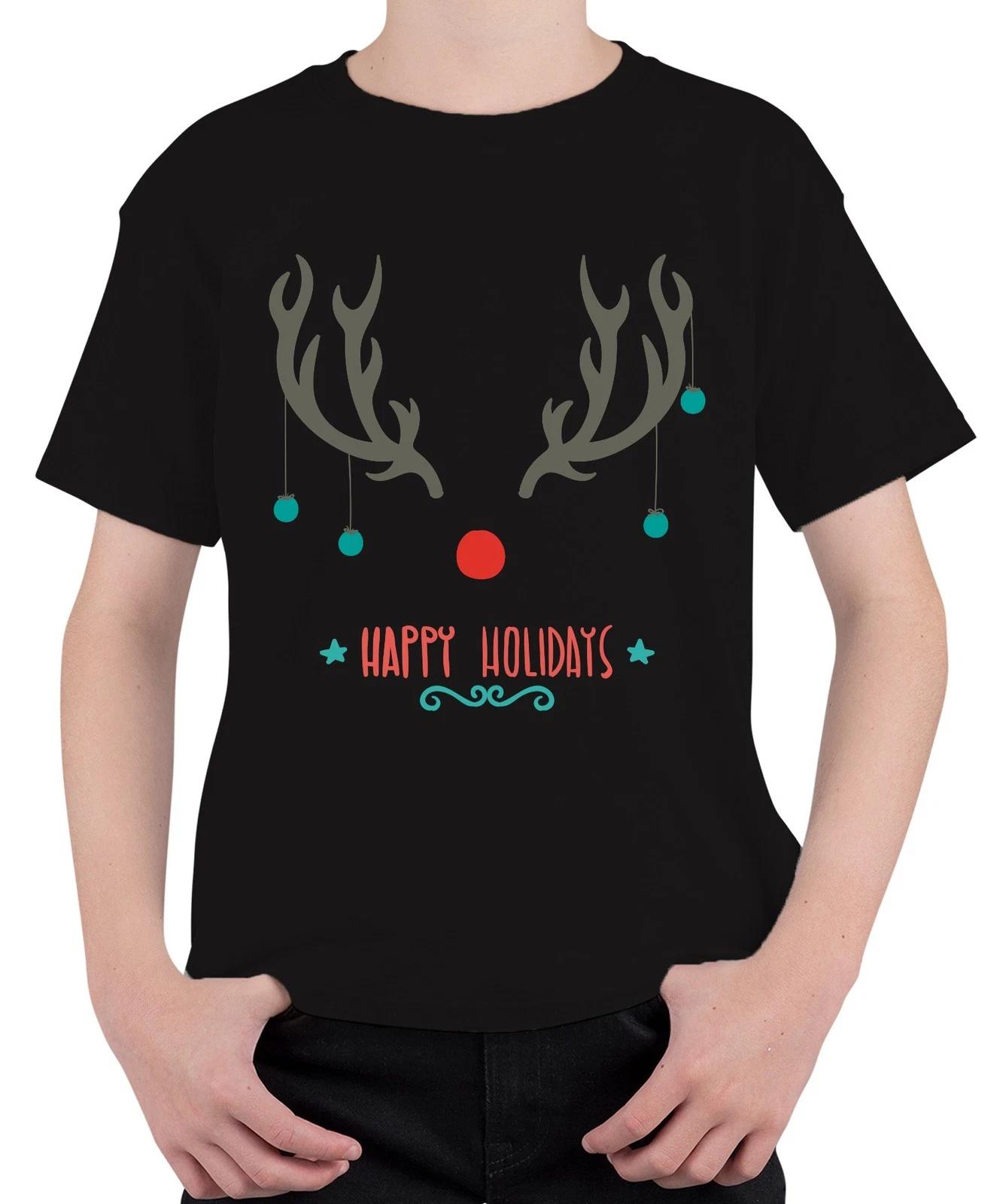Happy Holiday Rudolph rote Nase - Weihnachten Weihnachtsgeschenk Christmas Unise S