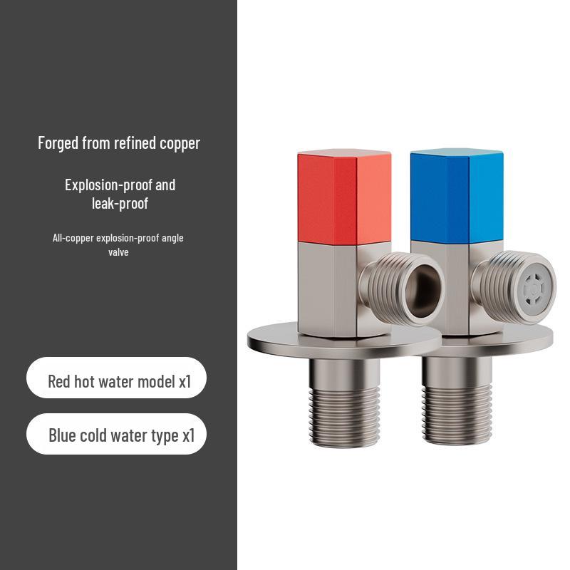 Stainless Steel High-Flow Submersible Angle Valve - Hot/Cold Universal Ball Stop Valve for Boats and Homes