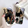 Fantasy Rainbow Pine For Samsung A 01 52S A04 A05S A10 A12 A13 22 23 24 36 42 M02 Note 10 20Ultra 8 9 Golden Glass Phone Case