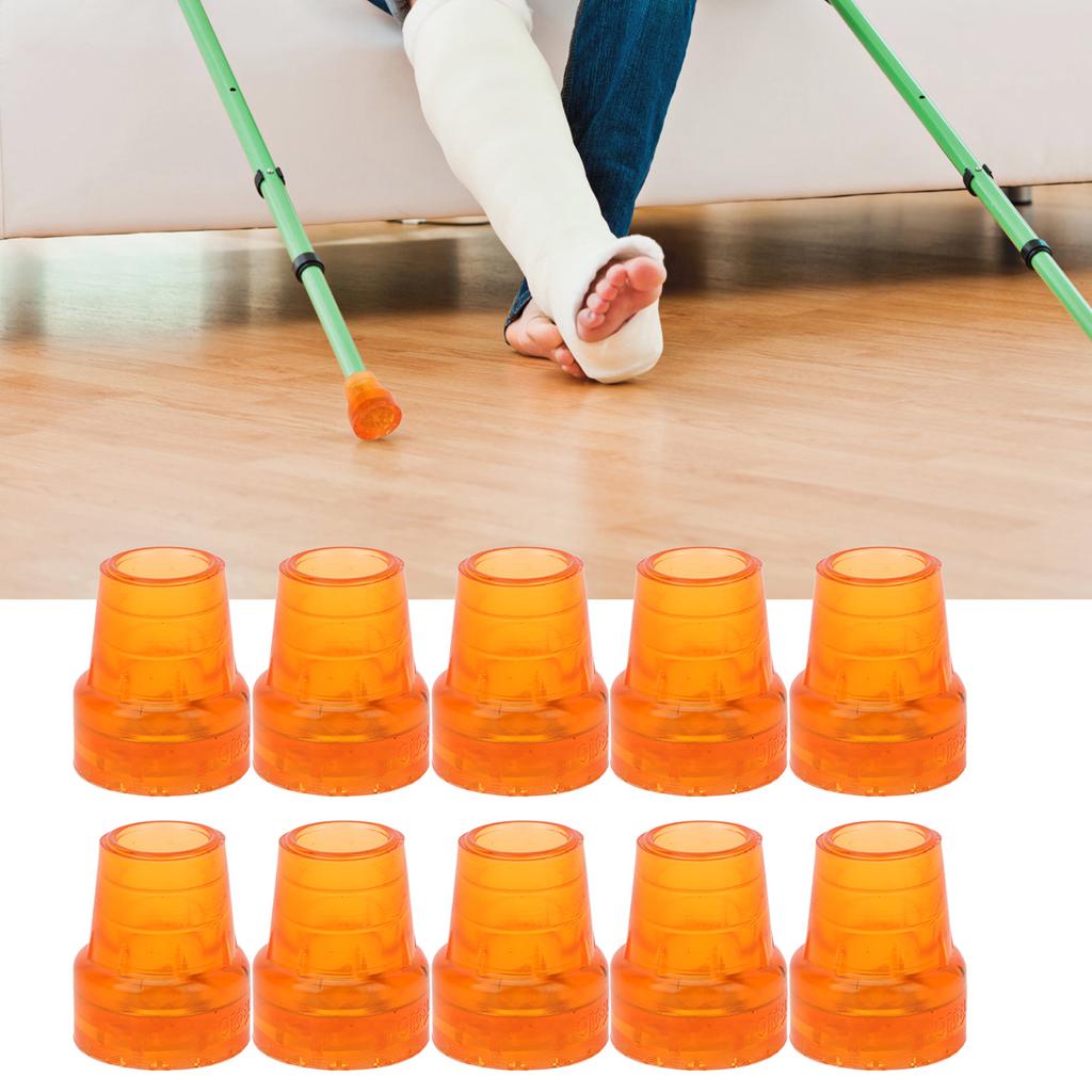 10 buc Vârf de Cârjă Cauciuc Diametru Interior 19mm Rezistență la Alunecare Vârf Robust pentru Baston de Mers