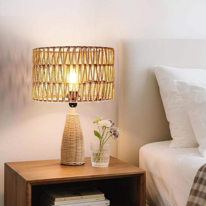 E27 Weave Lamp Shade Home Office Decorative Lighting Lamps Cover M4YD