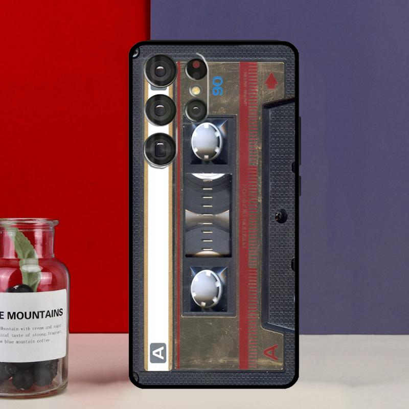 Retro Cassette Tape Vintage Funda Case For Samsung Galaxy S25 Ultra S9 S10 S20 S22 Plus S21 FE S23 S24 Ultra Phone Cover