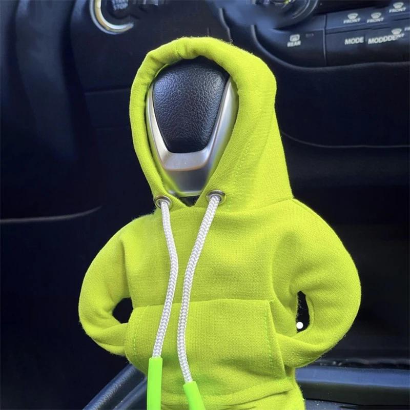 Gear Shift Mini Hoodie Cover Shift Cover Gear Handle Decoration Fits Manual Automatic Universal Car Shift Lever Interior Decor