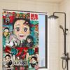 D-Demon Slayer 1pc Shower Curtain Polyester Waterproof Shower Curtain Bathroom Partition Curtain Decoration Accessories