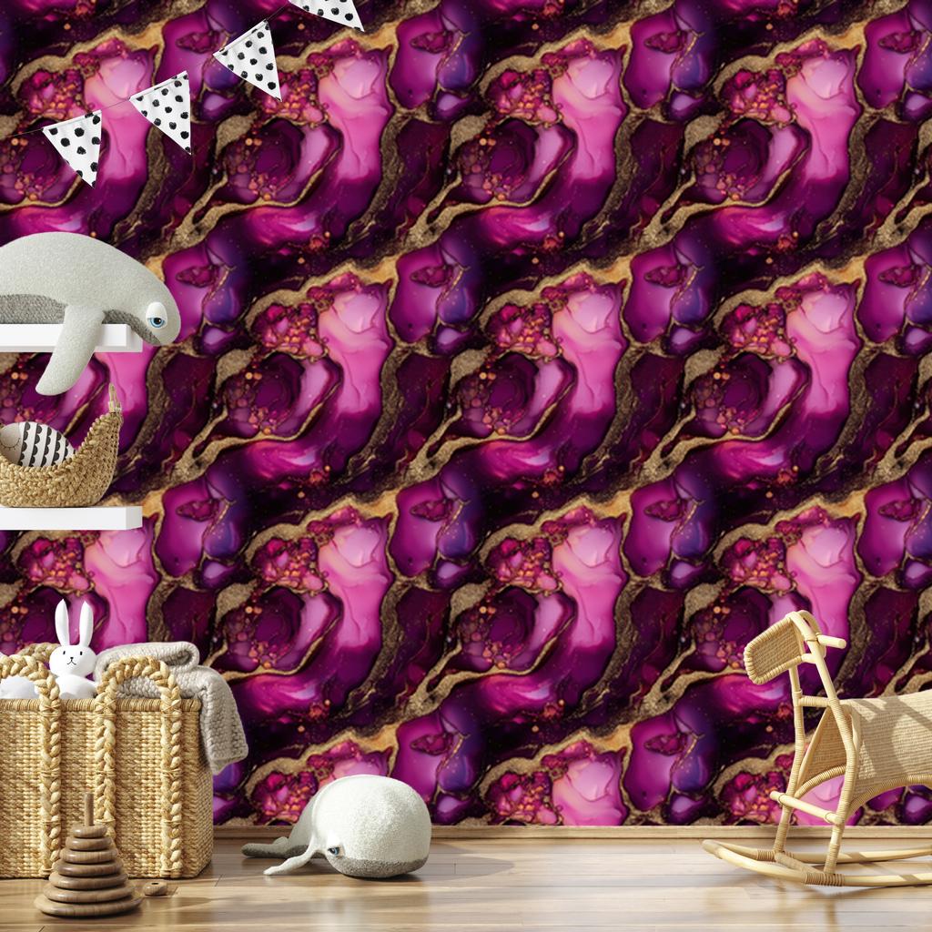 Ink wallpaper burgundy, purple, burgundy and plum 50x1000