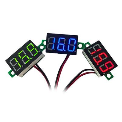 Mini 0,36 Zoll Dc4.5V-30V Digital Rot Grün Blau Led Display Panel Spannung Meter Voltmeter Tester Motorrad Voltmeter