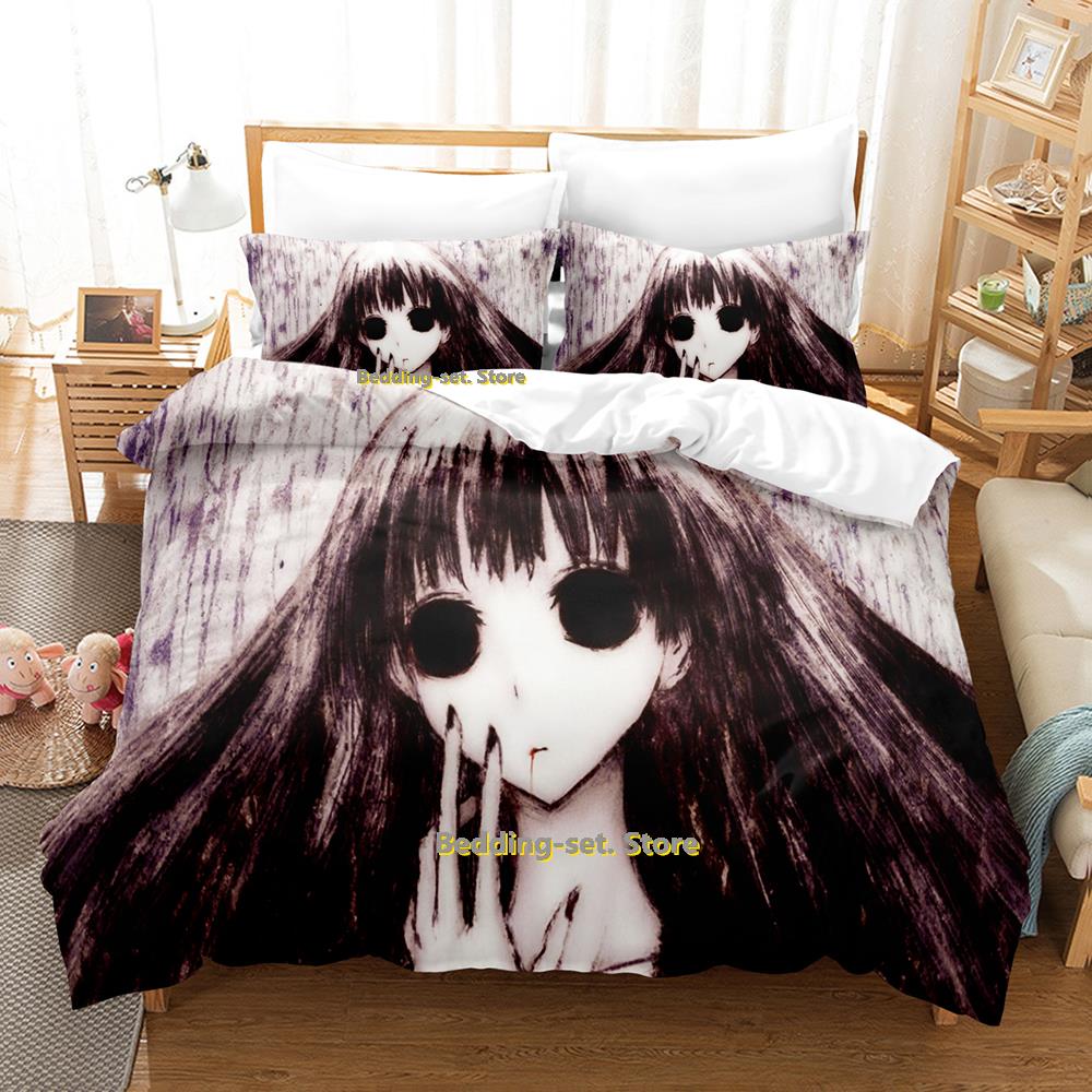 Comforter New Shiki Bedding Set Single Twin Full Queen King Size Bed Set Adult Kid Bedroom Three-Piece Suits Personality Anime Bed Sh