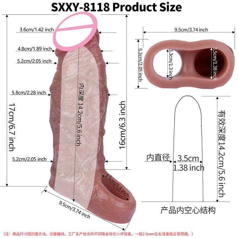 SXXY 5 Stil Manșon Penis Gol Silicon Condom Reutilizabil Masculin pentru Bărbați Întârziere Ejaculare Jucărie Sex Adultă pentru Joc de Cuplu