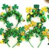 Festival Shamrock Striped Headband for Patrick's Day Ideal for Parties Decorations and Favors Headbands