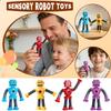 Flexible Robot Toy with Movable Arms and Legs Adjustable Joints Durable Plastic Construction Interactive Design for Creative Play and Display