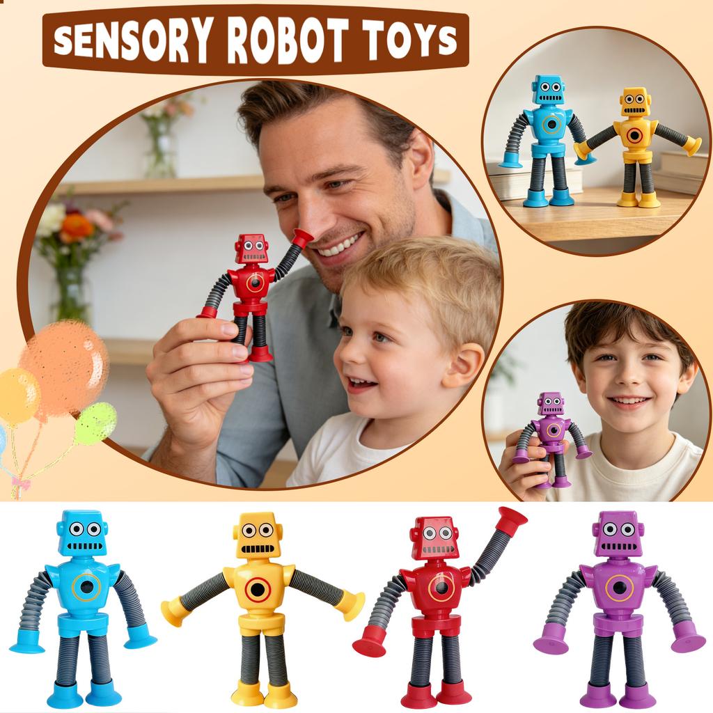 Flexible Robot Toy with Movable Arms and Legs Adjustable Joints Durable Plastic Construction Interactive Design for Creative Play and Display
