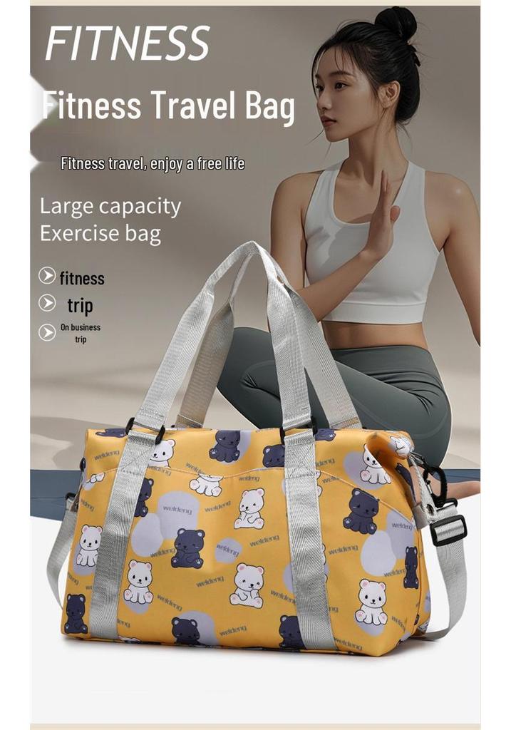 Cartoon Storage & Yoga Bag: Large Capacity, Wet & Dry Separation, Multi-functional for Men & Women