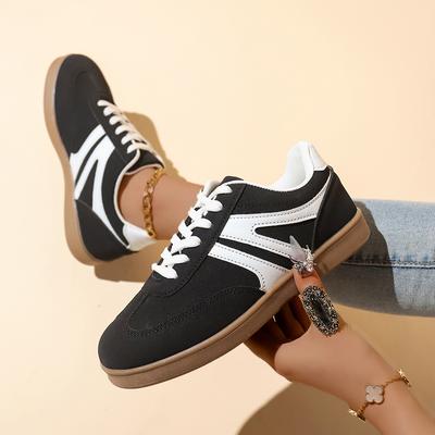 Fashion Microfiber Upper Rubber Sole Adult Ladies Footwear Casual Women Shoes Early Spring New Style Versatile Design White Sneakers