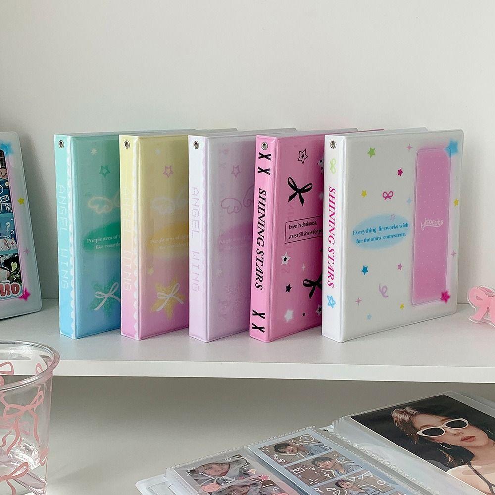 Transparent Inner Pages Photo Album 5 Inch Kpop Photo Card Book Holder Idol Card Collection Book