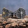 Nordic Star Knot Stainless Ring Trendy Jewelry Unique Eight Point Star Design Fashion Accessory