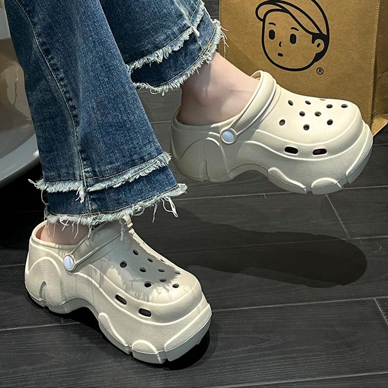 Stoere Platform Klomp Sandalen Dames Zomer Zacht Dikke Bodem Strand Tuin Schoenen Vrouw Slippers Antislip EVA Sleehak Slippers