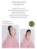 Studio-Themed Wedding Dress: New Girl Style, Pink Skin-Tone Enhancing, Colorful Yarn, Outdoor Travel Photo Dress
