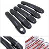 Black Carbon Fiber Door Handle Cover for Nissan Cube Z12 2009~ 2015 2016 2017 2018 Car Accessories Stickers Trim Set