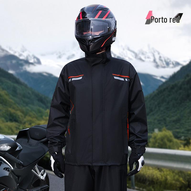 Unisex Raincoat Set: Split Design, Full Coverage, Heavy Rain Protection for Electric Motorcycle Riders