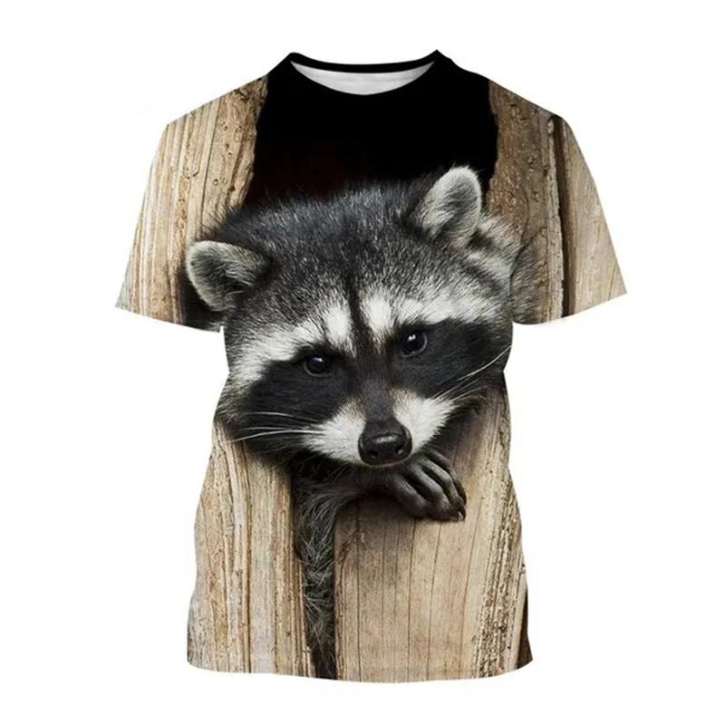 Animal 3D Print T-Shirts Men Women Casual Fashion Streetwear Oversized Short Sleeve T Shirt Kids Tees Tops Man Clothing