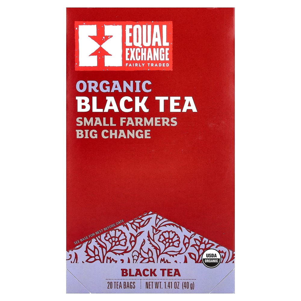 iHerb Equal Exchange Black Tea, 20 Tea Bags, 40g (1.41 oz)