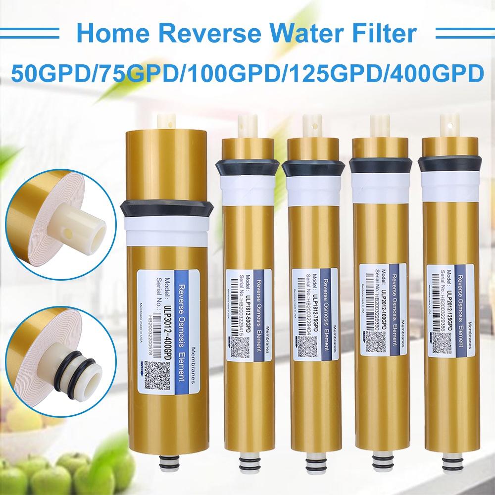 Gold 400GPD /125/100/75/50GPD Reverse Osmosis RO Membrane Replacement Water Filter System Purifier Drinking Water Treatment Home Kitchen