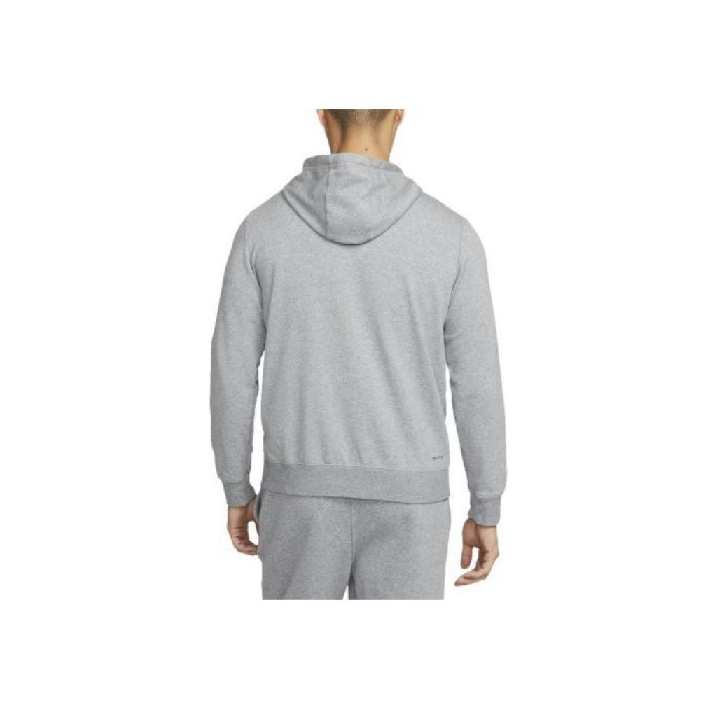 Jordan Dri-Fit Air Solid Logo Print Hooded Long Sleeve Sweatshirt Men Tops Gray DA9860-091