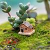 Garden Ornament Home Decor Moss Cottages Mini Small House Figurines & Miniatures Micro Landscape