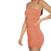 Hot selling cross-border women's European and American summer sexy suspender pleated hip nightclub dress