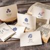 1Pc Message Cards Wedding Party Invitation Greeting Card Envelope Set Birthday Cards With Botanical Patterns