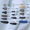 European and American Coffee Color Metal Bobby Pins Hair Clips Set
