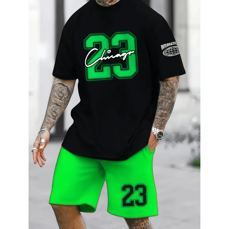 Summer Men's 3D Digital Printed Suit