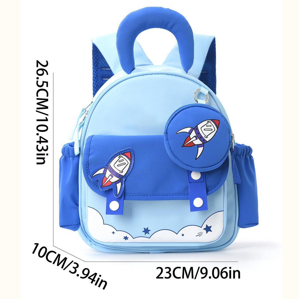 Childrens Cartoon Backpack With Polyester Material For School Travel And Storage