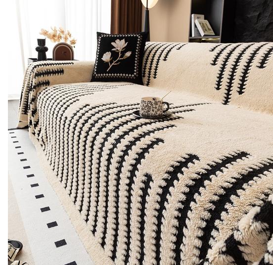 New Short Plush Sofa Cover Cloth Lamb Wool Universal Dust Cover Big Blanket Fully Enclosed L Sofas Towel Home Decoration