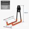 Heavy Duty Wall Mount Iron Hook Anti-Slip Garage Organizer Hanger for Bicycle Ladder Yard Tool Storage