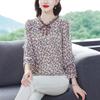 Small Mother Dressed In A New Style Shirt, Fashionable Chiffon Shirt, 40-year-old Middle-aged Lady's Temperament Top