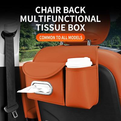 Multi-Functional Car Seat Back Organizer & Tissue Holder
