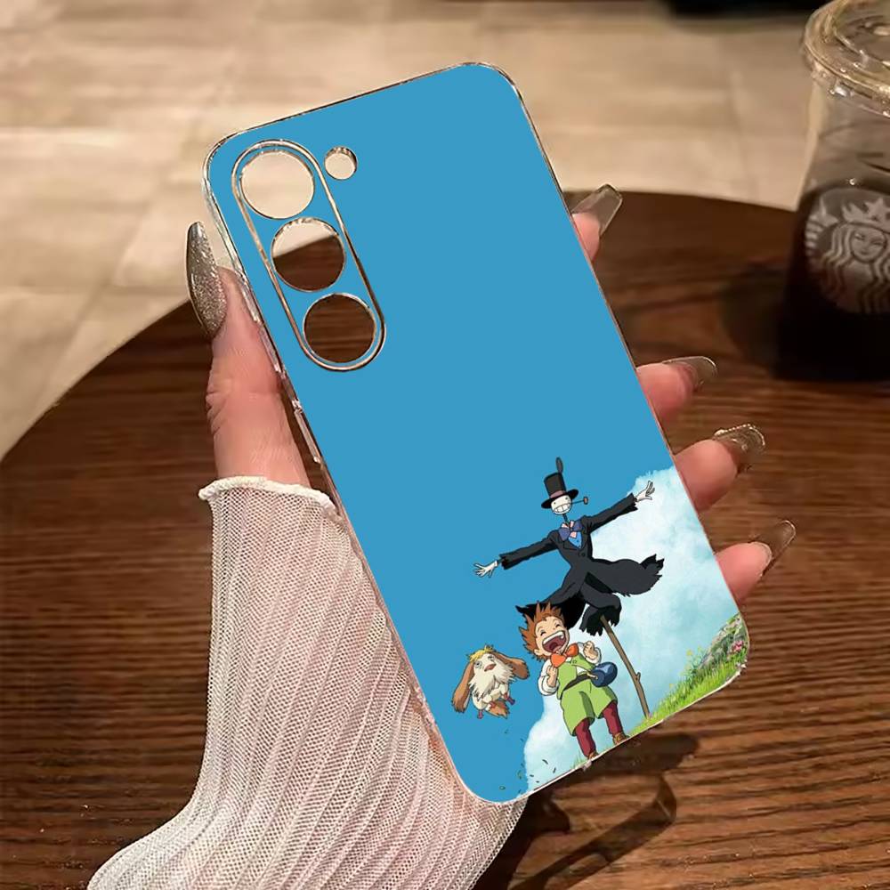 H-M-C-Howl's -Moving- Castle Clear Phone Case for Samsung Galaxy A71, A70, A52, A51, A40, A30