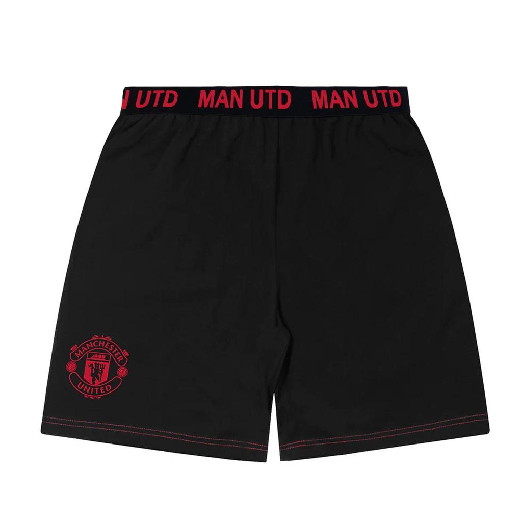 Manchester United FC Mens Crest Short Pyjama Set
