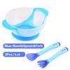 Children Tableware Baby Learning Dishes Suction Cup Assist Food Bowl Temperature Sensing Spoon Bowl