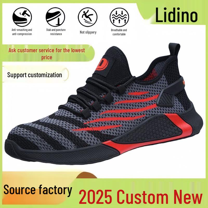 Breathable Steel Toe Safety Shoes - Anti-Smash, Anti-Puncture, Soft Sole, Comfortable Work Shoes for Men